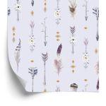 Behang Veren In Boho-Stijl