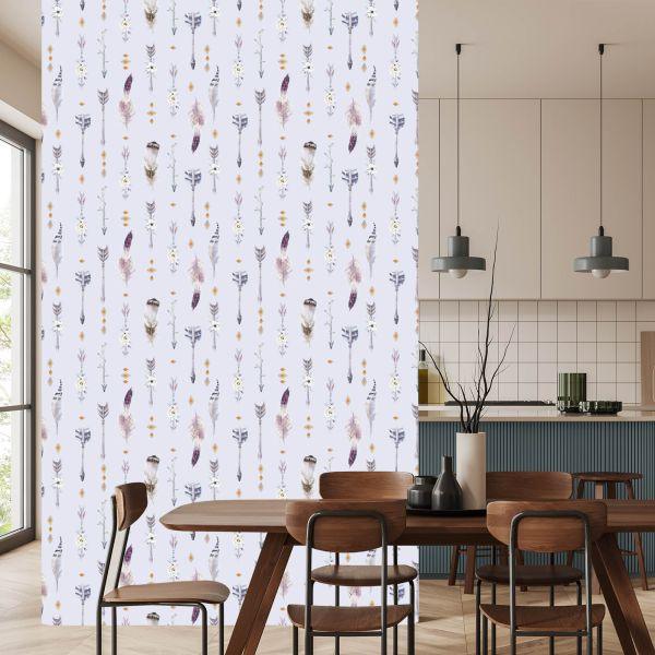 Behang Veren In Boho-Stijl - Afbeelding 4