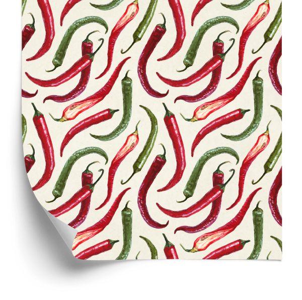 Behang Kleurrijke Chilipepers