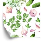Behang Komkommers Met Knoflook