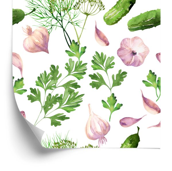 Behang Komkommers Met Knoflook