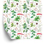 Behang Knoflook Met Kruiden