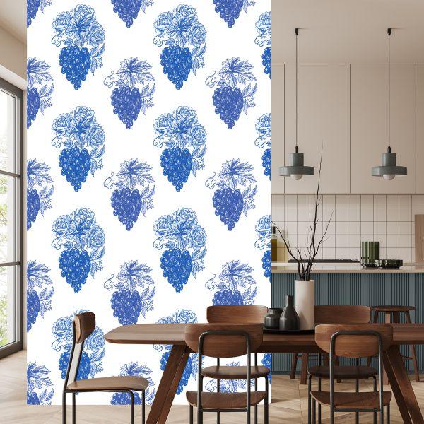 Behang Rozen Met Druiven Vintage - Afbeelding 4