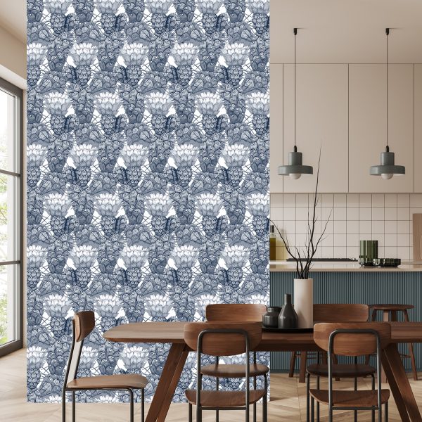 Behang Cactussen Met Bloemen - Afbeelding 4