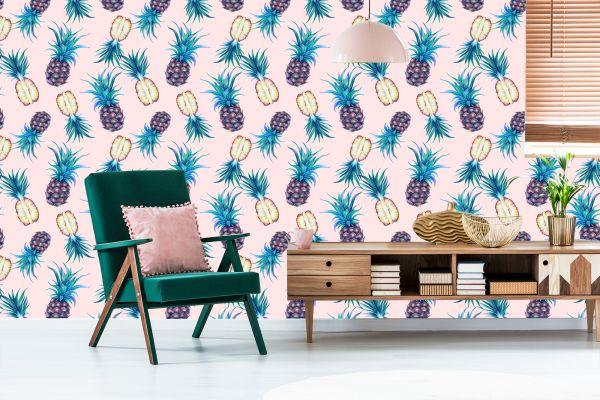 Behang Tropische Ananas - Afbeelding 6