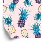 Behang Tropische Ananas