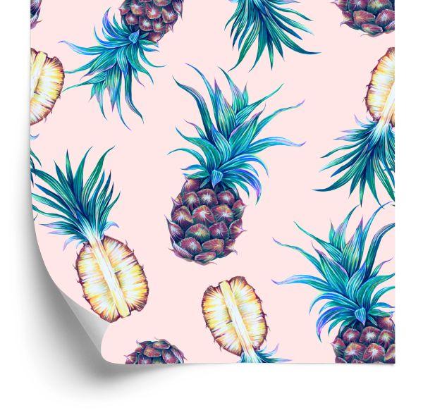 Behang Tropische Ananas