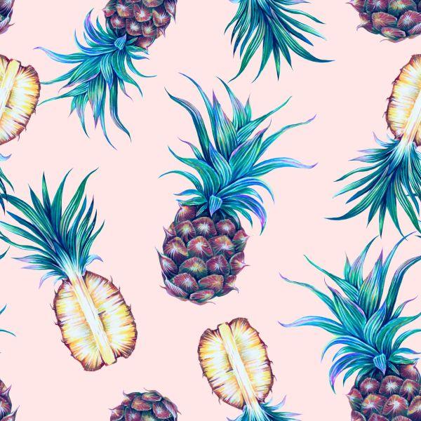 Behang Tropische Ananas - Afbeelding 2