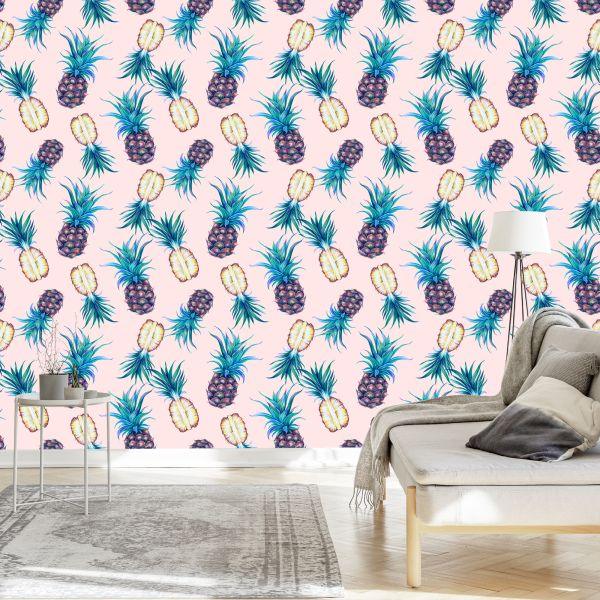 Behang Tropische Ananas - Afbeelding 3