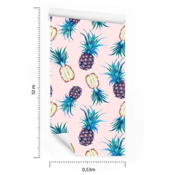 Behang Tropische Ananas - Afbeelding 8