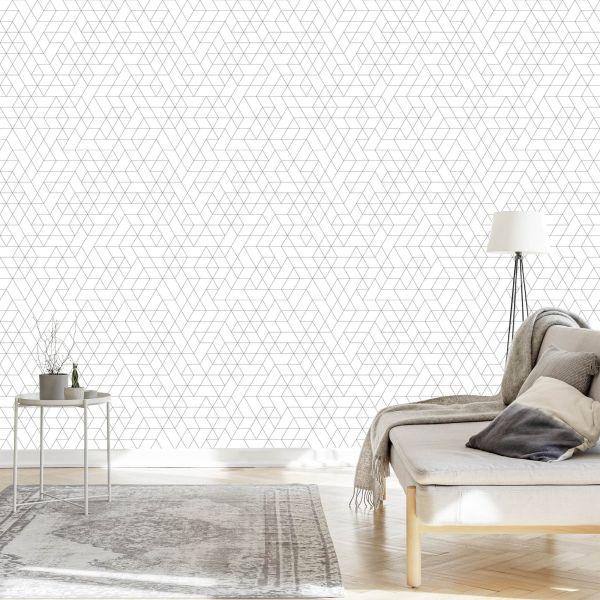 Behang Geometrisch Patroon - Abstractie - Afbeelding 3