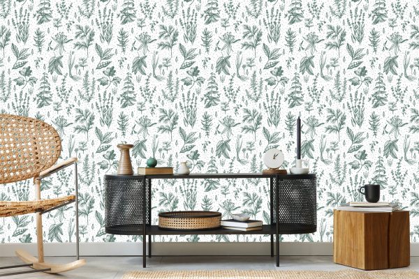 Behang Voor Keuken, Bladeren, Planten, Kruiden, Bloemen - Afbeelding 5