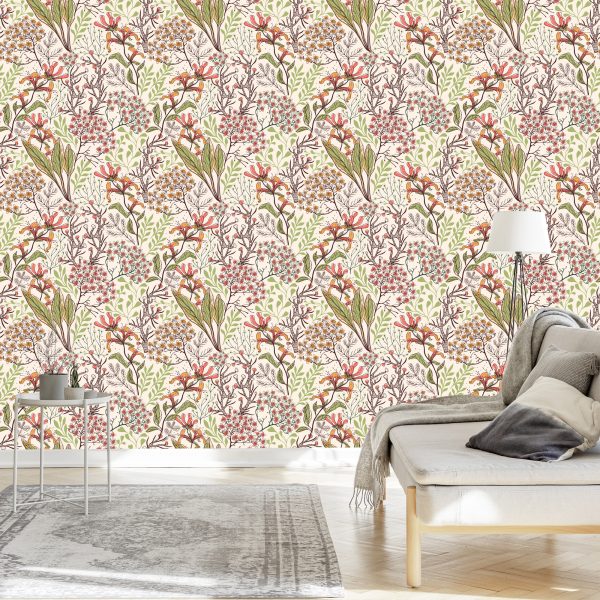 Behang Exotische Bloemen - Afbeelding 3