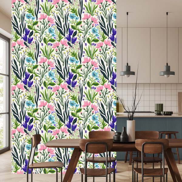 Behang Kruiden En Wilde Bloemen - Afbeelding 4