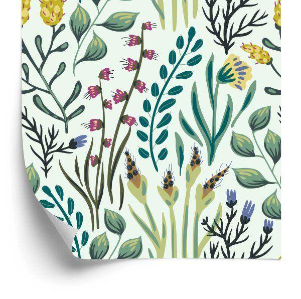 Behang Bloemen En Veldplanten