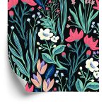 Behang Veld Bloemen