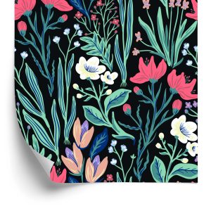 Behang Veld Bloemen
