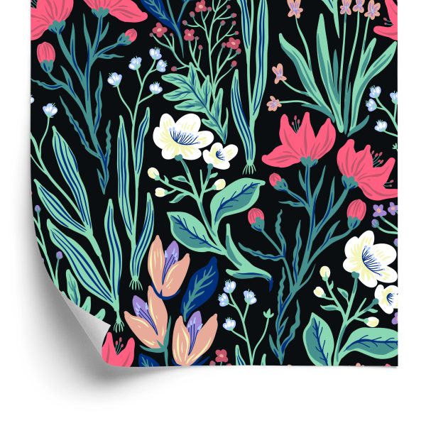 Behang Veld Bloemen