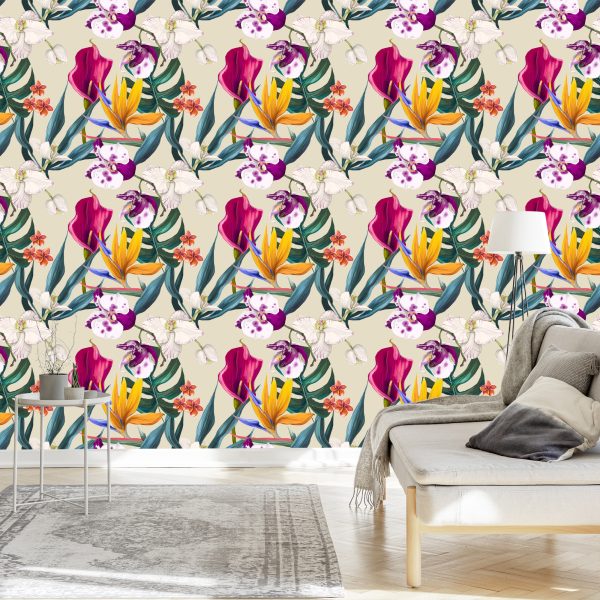 Behang Bloemen Van Z - Afbeelding 3