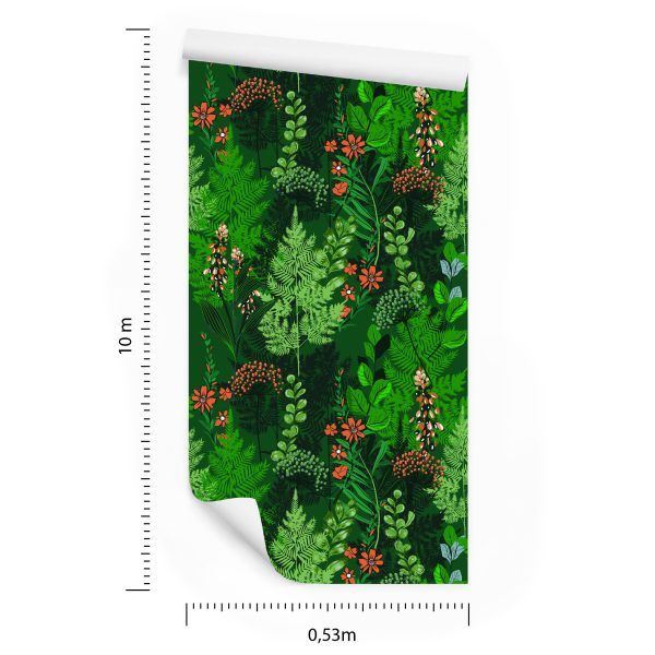 Behang Bosvaren Met Bloemen - Afbeelding 8