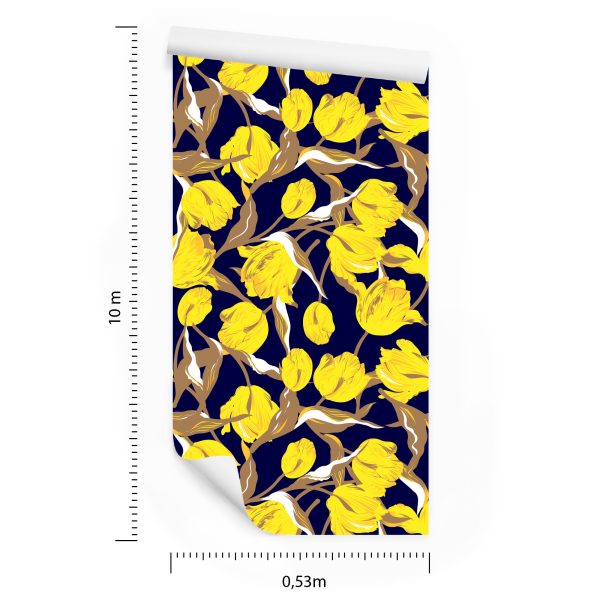 Behang Gele Tulpen - Afbeelding 8