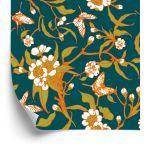 Behang Vlinders Met Bloemen