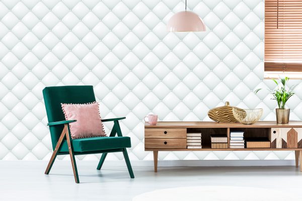 Behang Helder Gewatteerd Patroon - Afbeelding 6