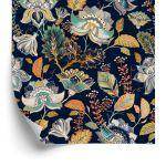 Behang Bloemen In Folkloristische Stijl