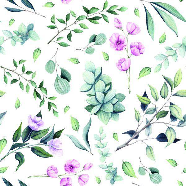 Behang Takjes Met Bloemen - Afbeelding 2