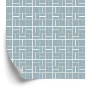 Behang Geometrisch Patroon In Retrostijl