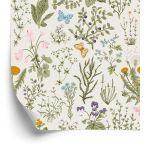 Behang Wilde Bloemen Met Bessen