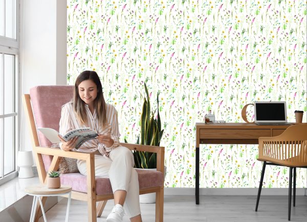 Behang Wilde Veldplanten - Afbeelding 7