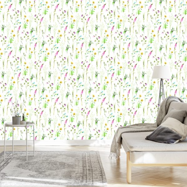 Behang Wilde Veldplanten - Afbeelding 3