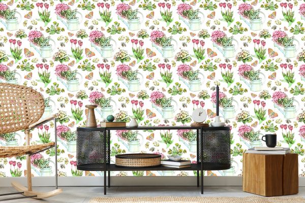 Behang Bloemen In Konewka - Afbeelding 5