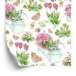 Behang Bloemen In Konewka