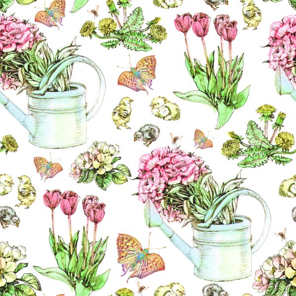 Behang Bloemen In Konewka - Afbeelding 2