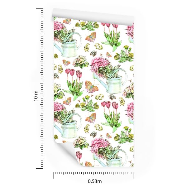 Behang Bloemen In Konewka - Afbeelding 8