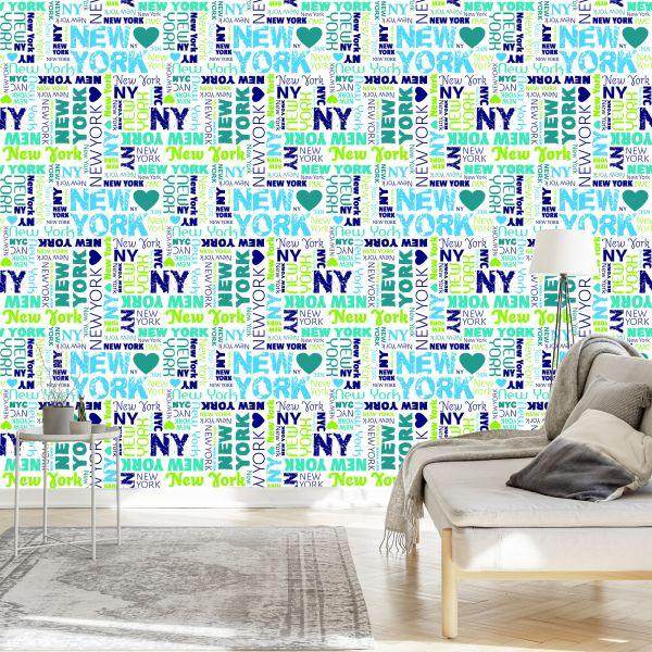 Behang Ik Hou Van New York - Afbeelding 3