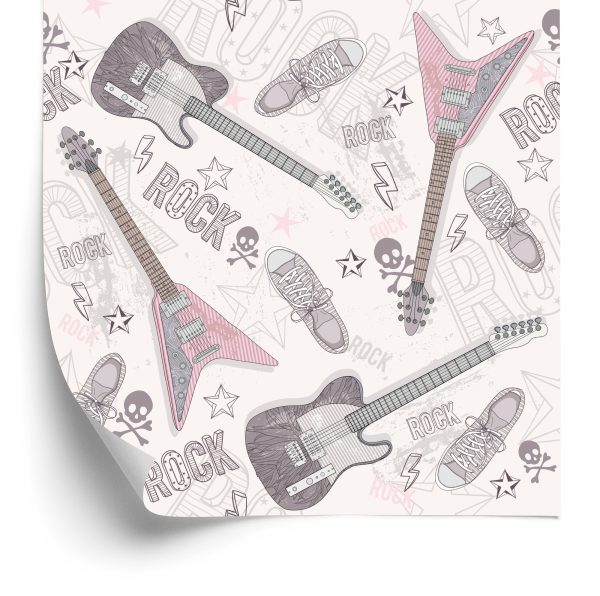 Behang Muziek Collage