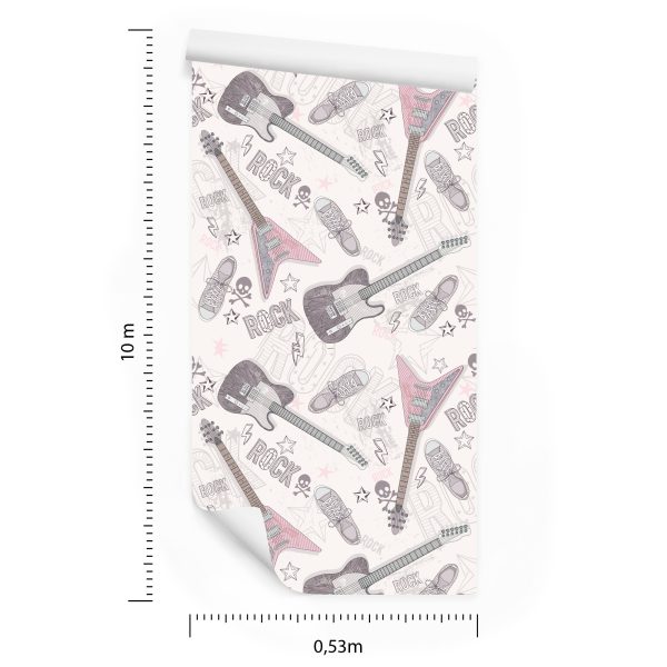 Behang Muziek Collage - Afbeelding 8