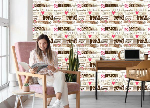 Behang Stijlvolle Ondertitels - Afbeelding 7
