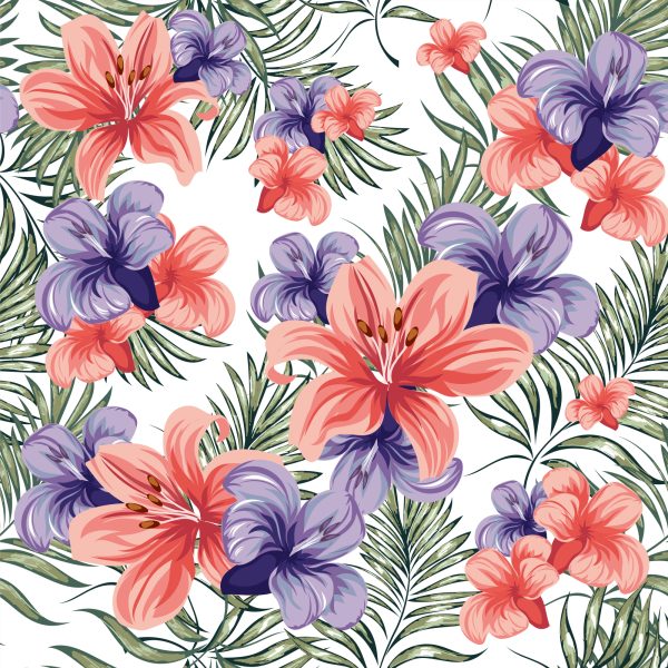 Behang Kleurrijke Lentebloemen - Afbeelding 2