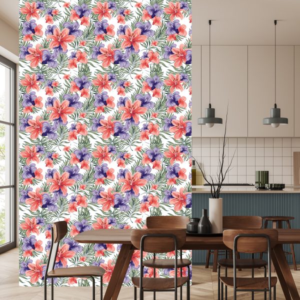 Behang Kleurrijke Lentebloemen - Afbeelding 4