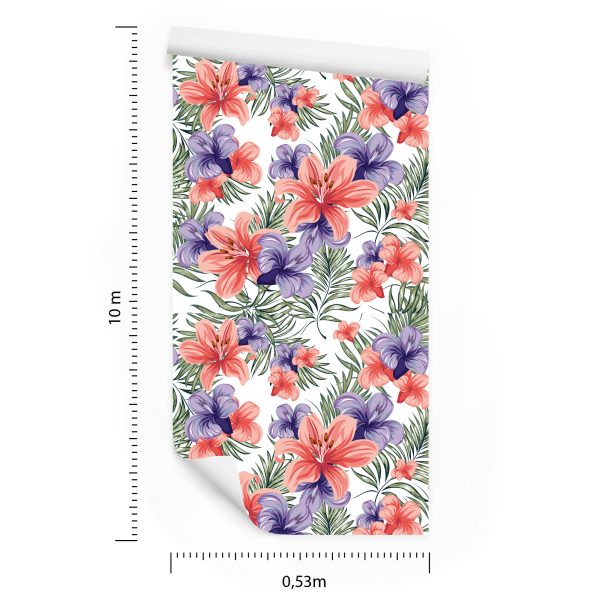 Behang Kleurrijke Lentebloemen - Afbeelding 8