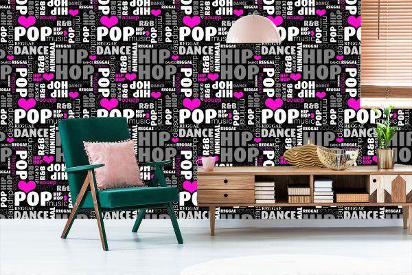 Behang Collage Van Muziekgenres - Afbeelding 6