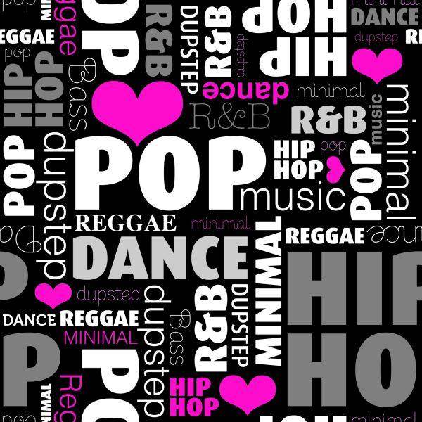 Behang Collage Van Muziekgenres - Afbeelding 2