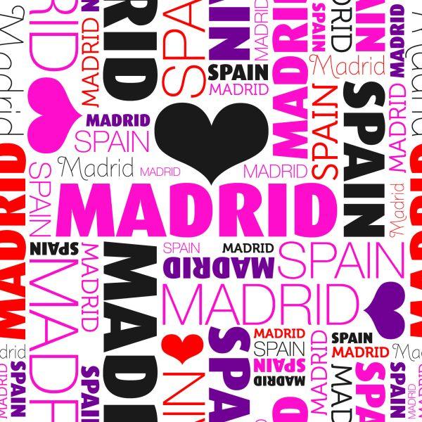 Behang Ik Hou Van Madrid - Afbeelding 2