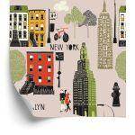 Behang Brooklyn Architectuur