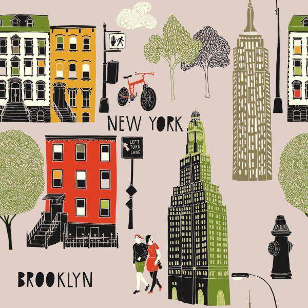 Behang Brooklyn Architectuur - Afbeelding 2