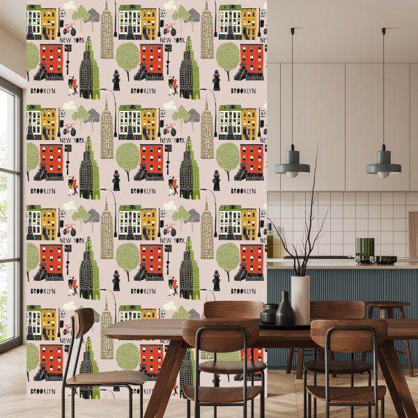 Behang Brooklyn Architectuur - Afbeelding 4